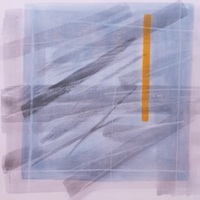 Azzurro con verticale gialla, 1987